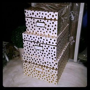 Kate spade nesting boxes flamingo dot
